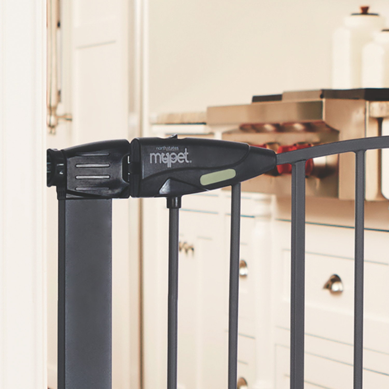 slide 3 of 8, MyPet Wide Deco Easypass Pet Gate, 1 ct