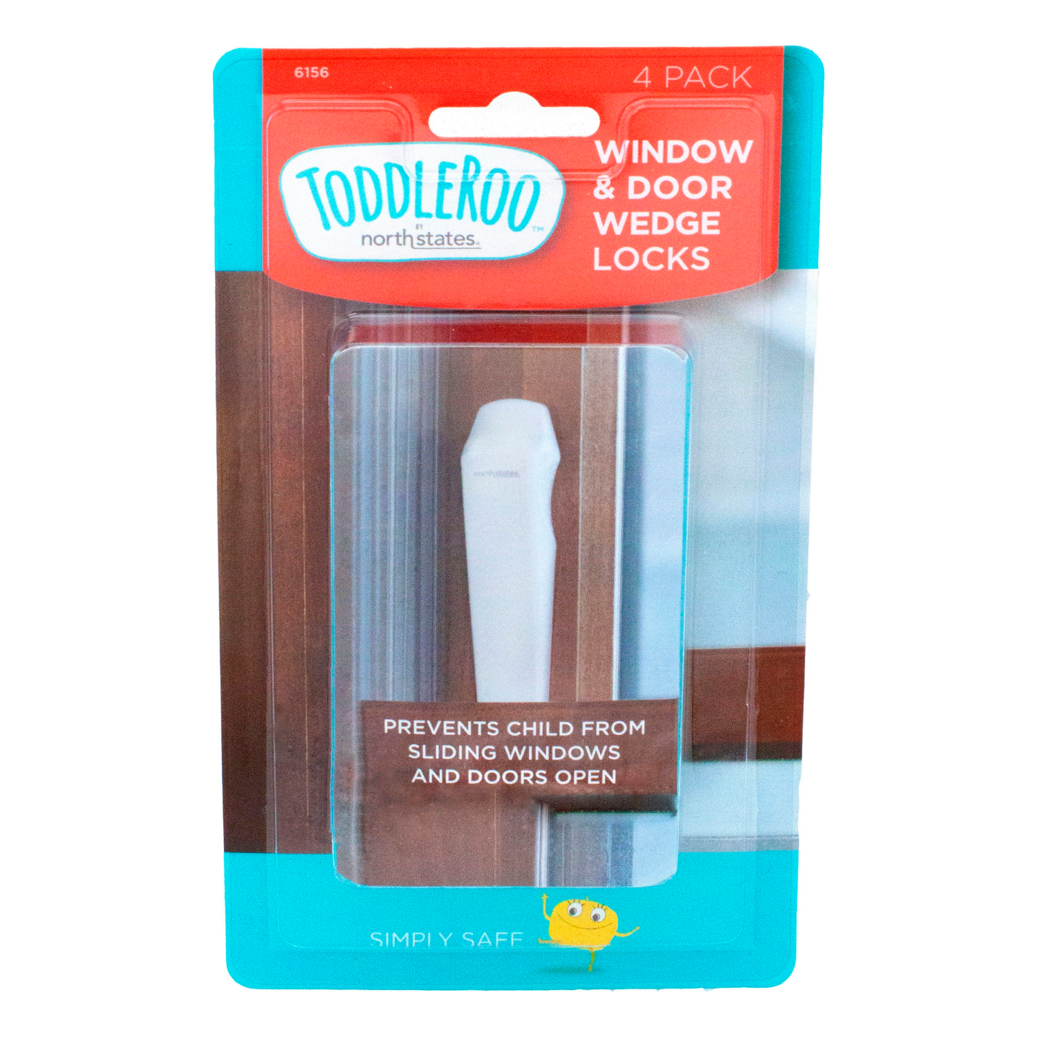 slide 3 of 5, Toddleroo by North States Window and Door Wedge Lock, 4 ct