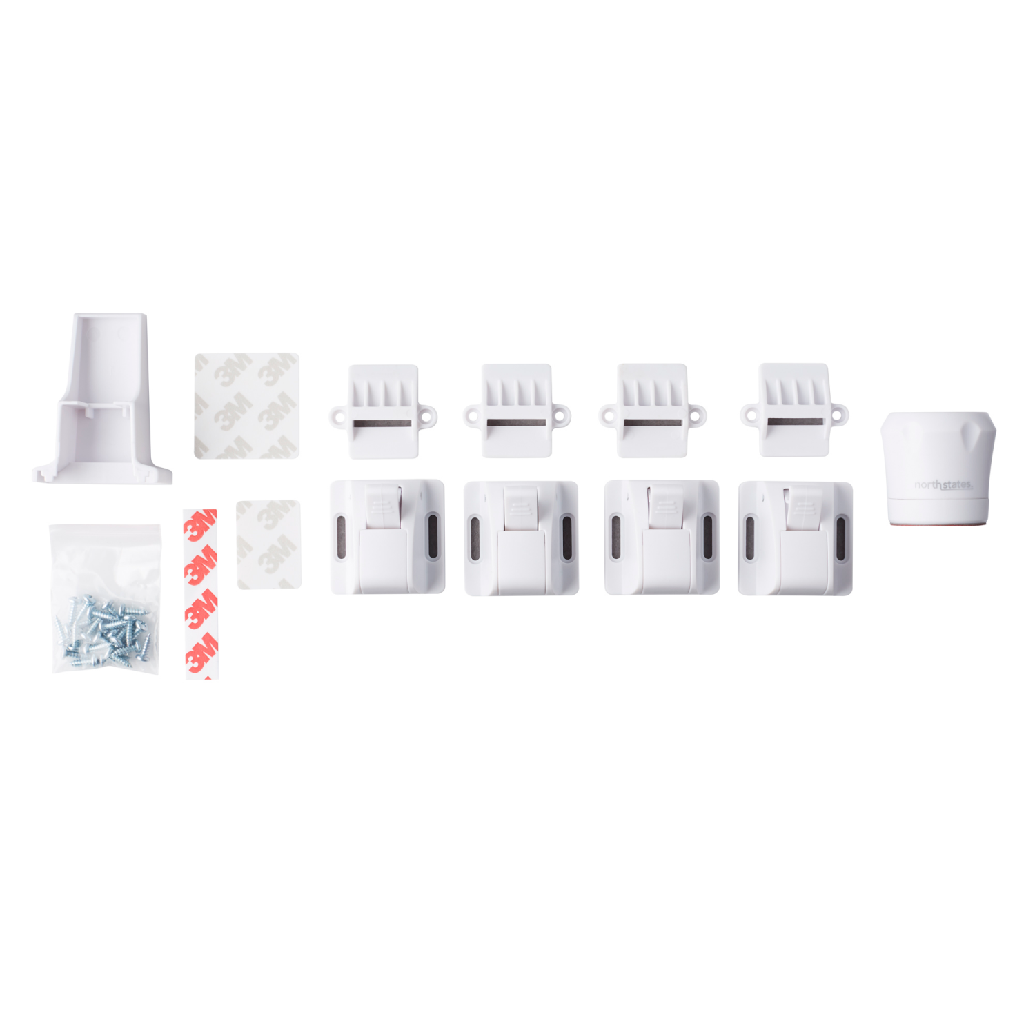 slide 1 of 5, Toddleroo by North States Magnetic Lock Set, 4 locks + key, 1 ct