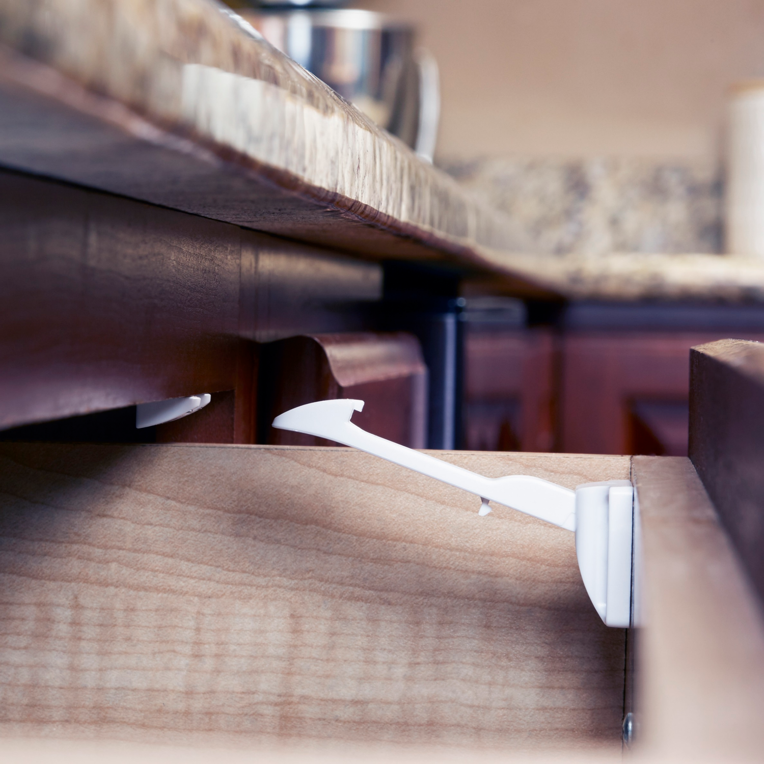 slide 3 of 4, Toddleroo by North States Drawer and Cabinet Tab Latches, 10 ct