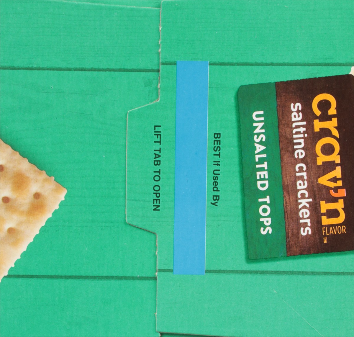 slide 3 of 9, Crav'n Flavor Unsalted Tops Saltine Crackers 4 ea, 4 ct