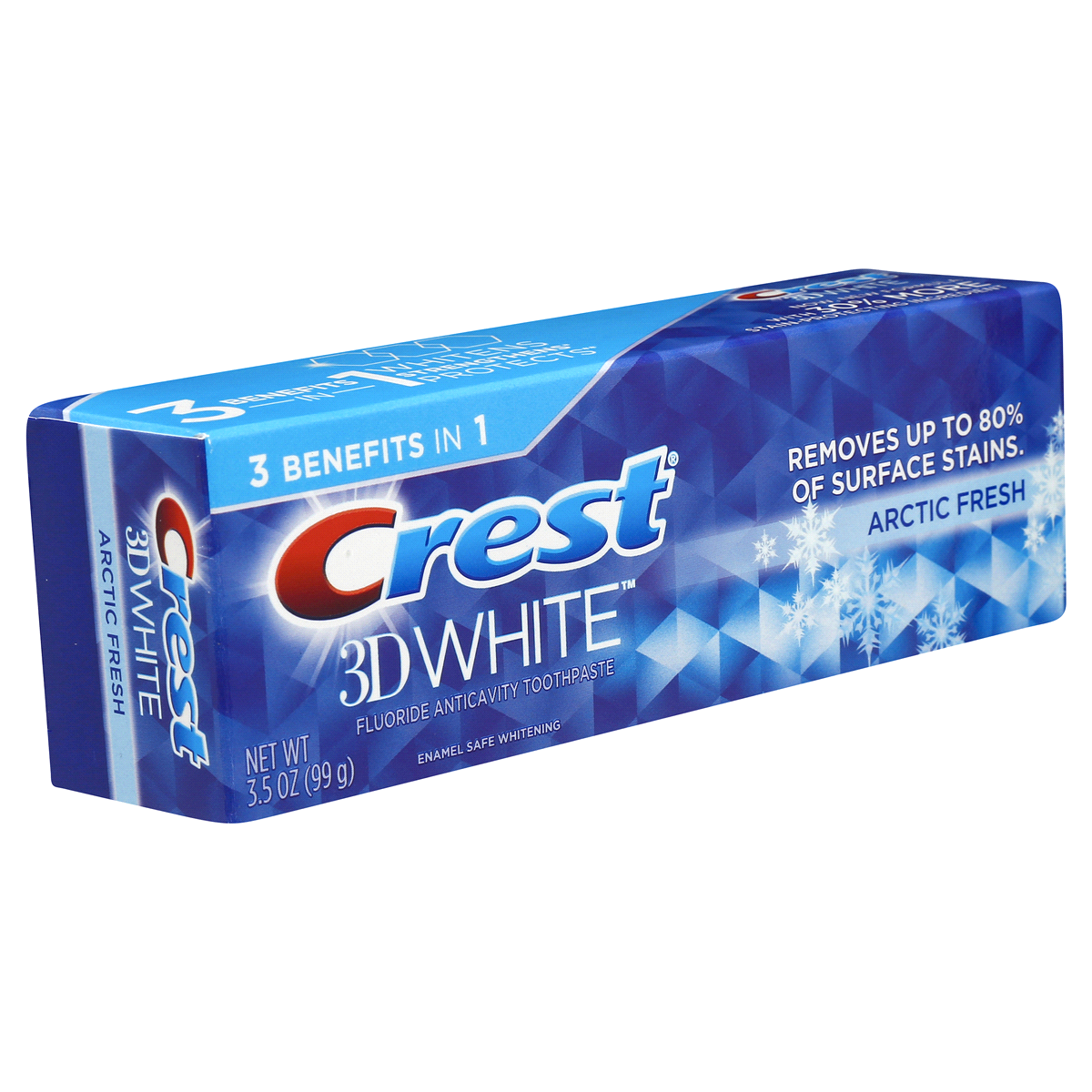 slide 6 of 10, Crest 3D White Arctic Fresh Fluoride Anticavity Toothpaste, 3.5 oz