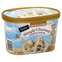 slide 1 of 1, Signature Select Ice Cream Chocolate Chip Cookie Dough Reduced Fat, 1.5 qt