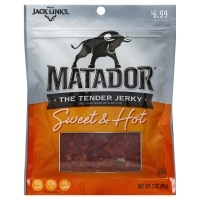 slide 1 of 1, Matador The Tender Jerky Beef & Pork Sweet & Hot, 3 oz