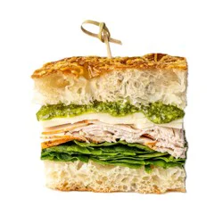 Kowalskis Turkey Pesto Focaccia Sandwich