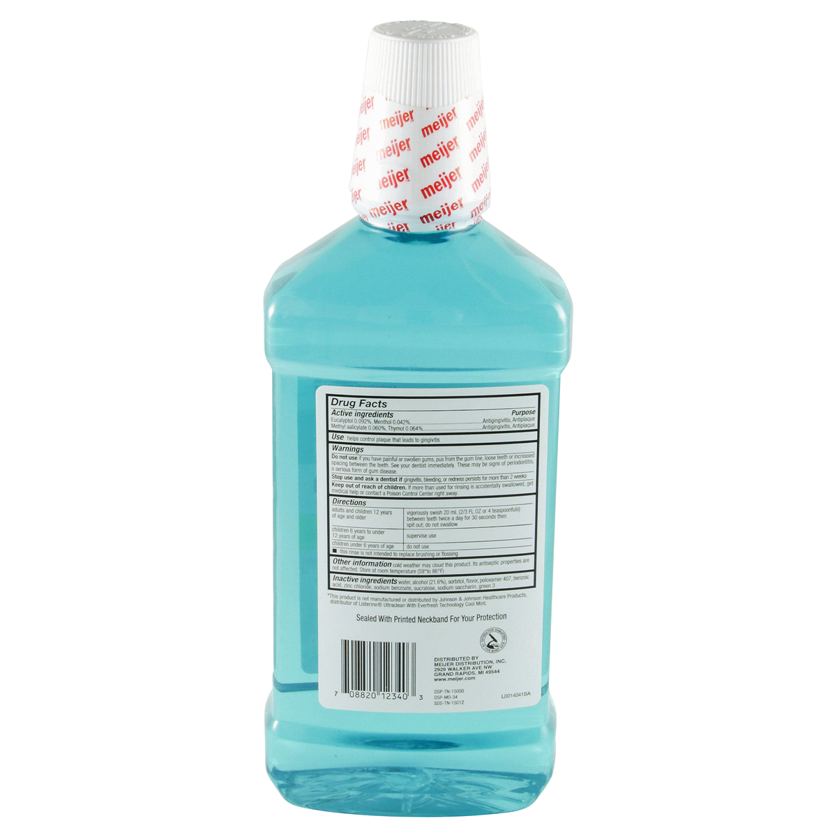 slide 2 of 2, Meijer Tartar Control Plus Blue Mint Mouthwash, 1 liter