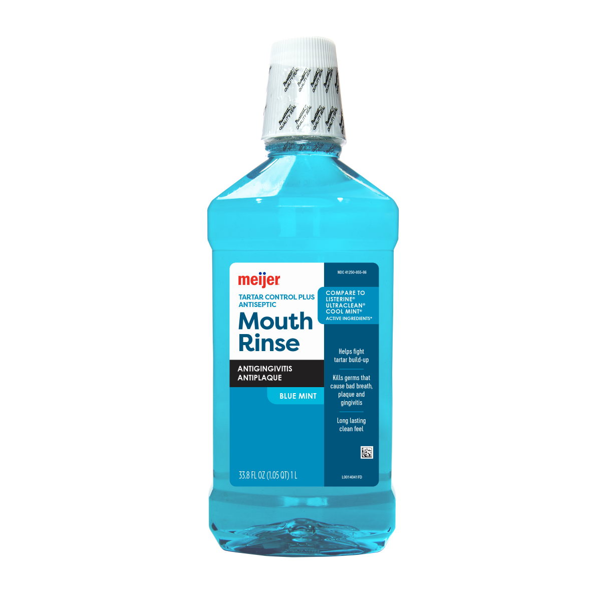 slide 1 of 2, Meijer Tartar Control Plus Blue Mint Mouthwash, 1 liter