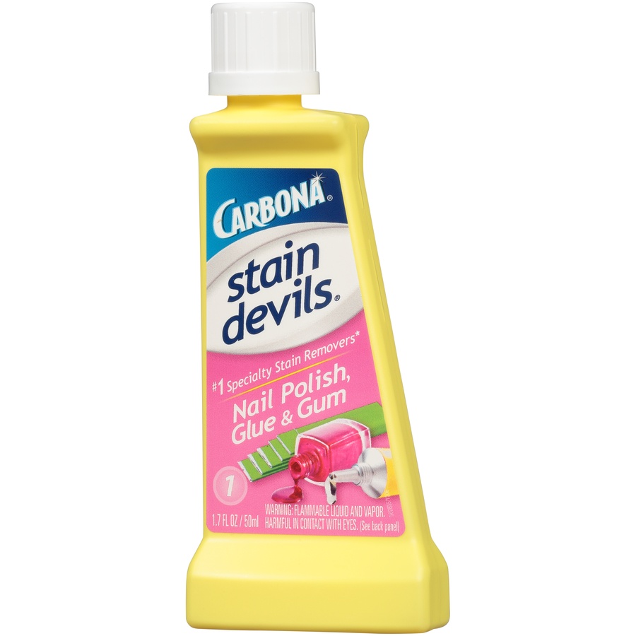 slide 2 of 6, Carbona Stain Devils Spot Remover For Fabrics 1 Chewing Gum and Glue, 1.7 oz