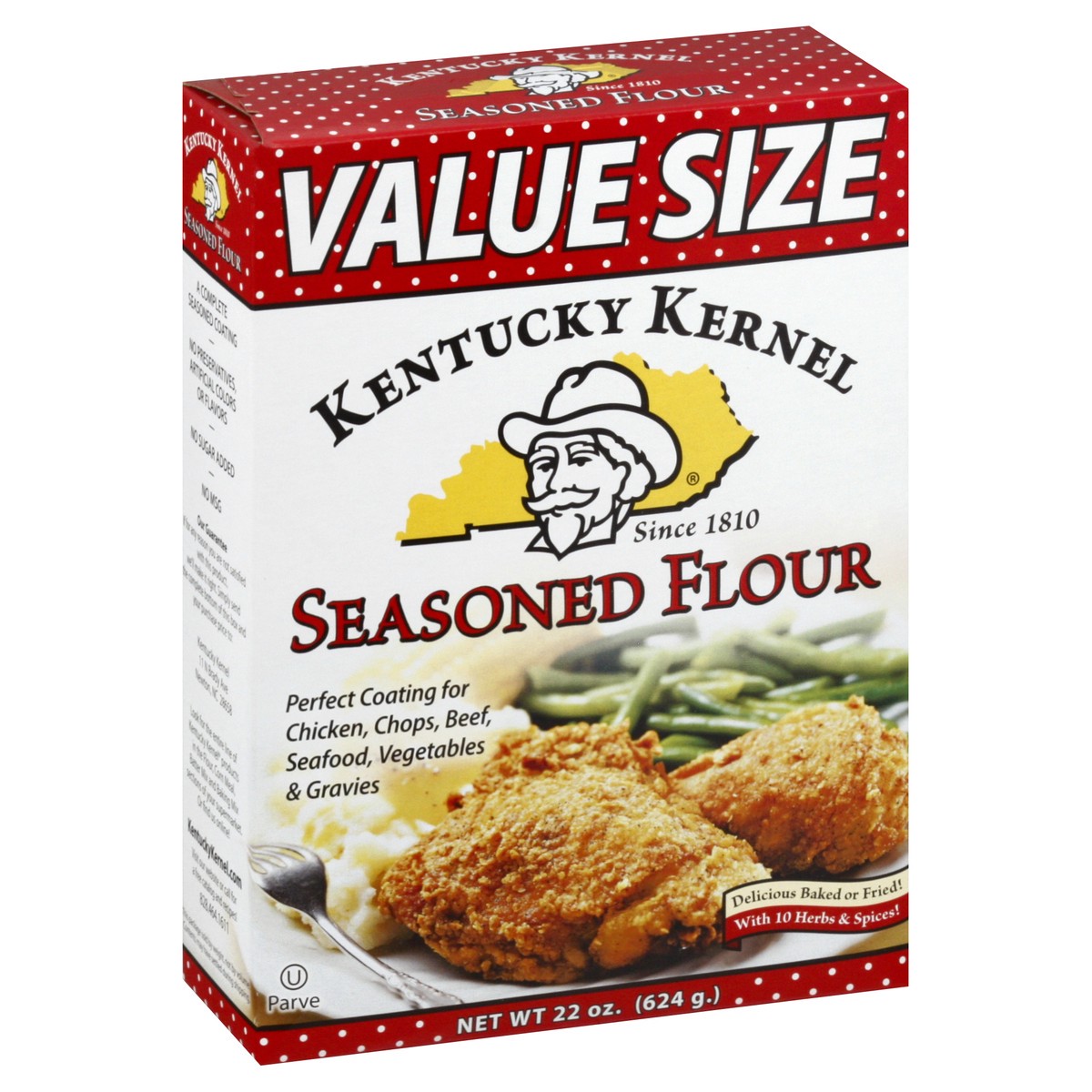 slide 10 of 13, Kentucky Kernel Seasoned Flour, 22 oz