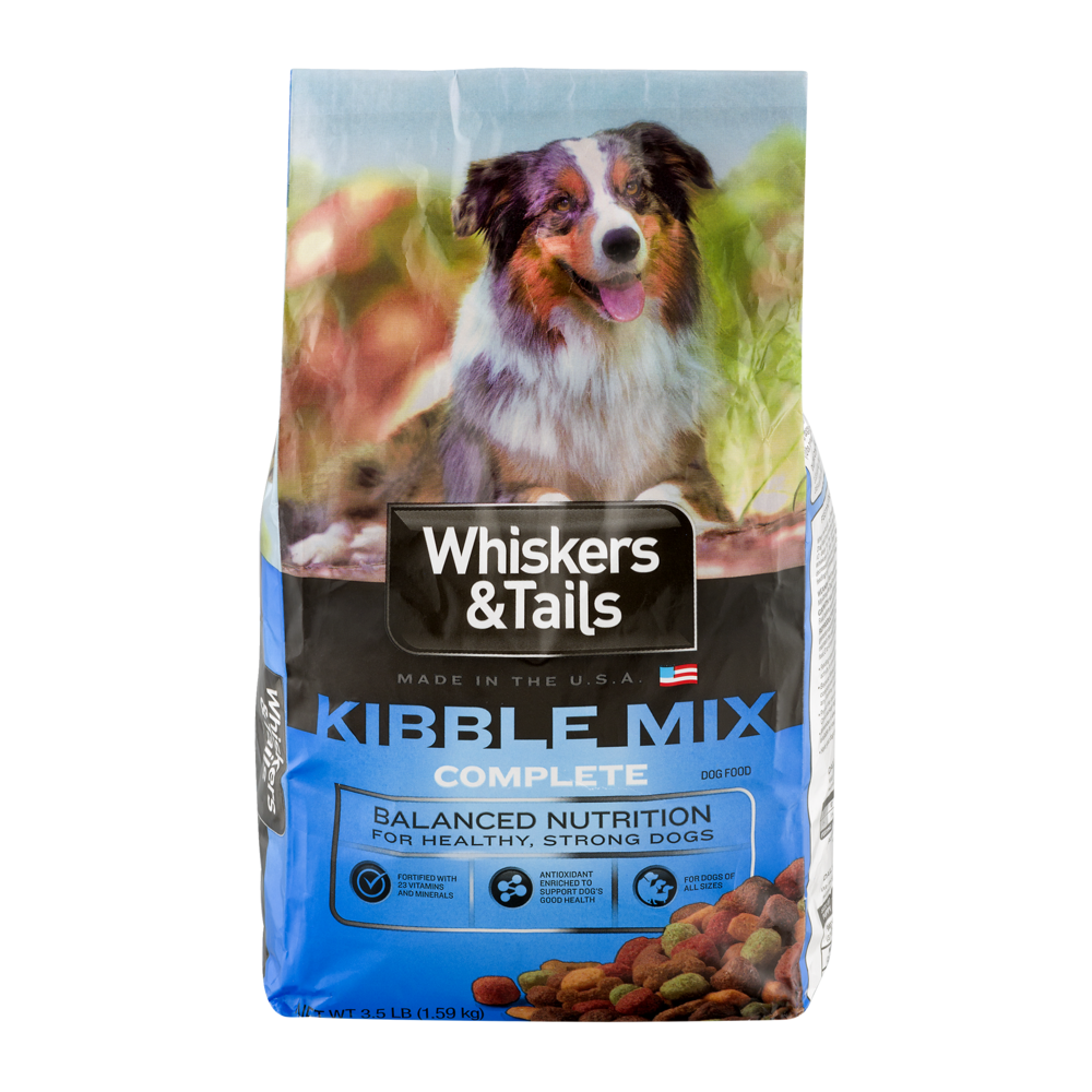 slide 1 of 1, Whiskers & Tails Complete Kibble Mix Dog Food, 3.5 lb