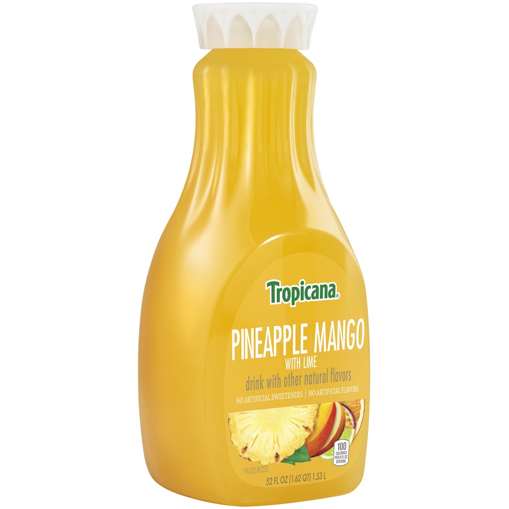 slide 2 of 4, Tropicana Pineapple Mango Splash Juice 52 fl oz, 52 fl oz