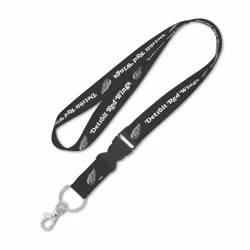 Detroit Red Wings Black Lanyard