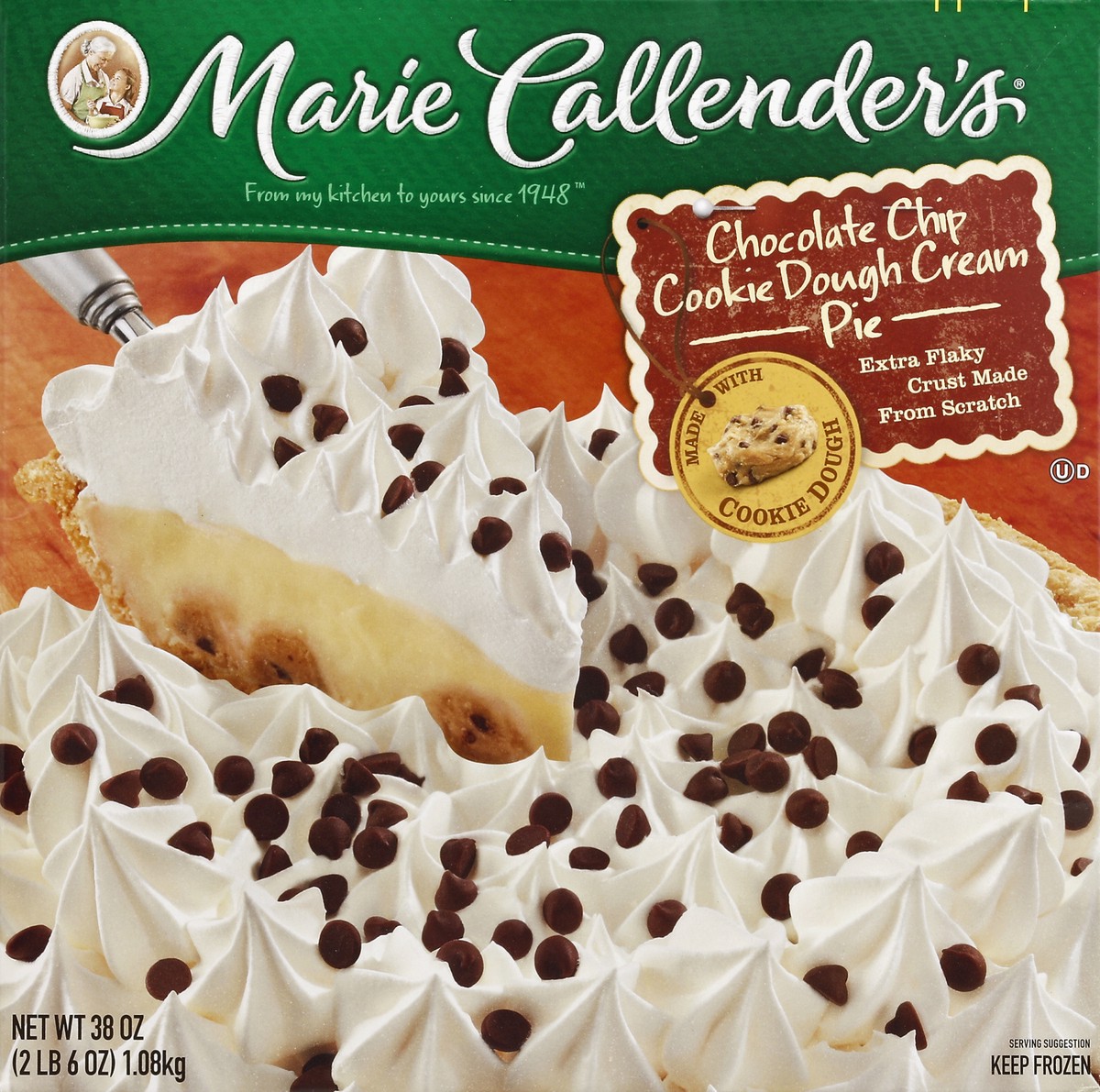 slide 4 of 4, Marie Callender's Cookie Dough Cream Pie, 38 oz