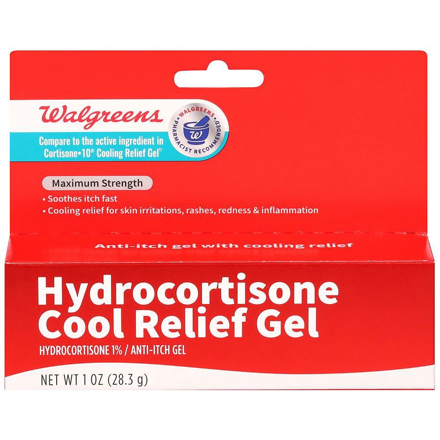 slide 1 of 5, Walgreens Hydrocortisone Cool Relief Gel, 1 oz