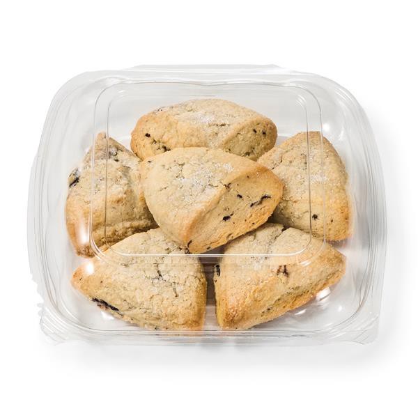 slide 1 of 1, Hy-Vee Blueberry Scones, 6 Count, 1.66 oz