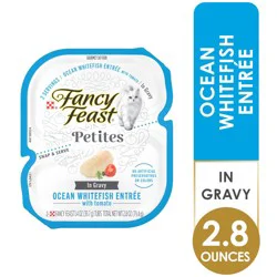 Purina Fancy Feast Petites Ocean Whitefish Entree With Tomato in Gravy Gourmet Wet Cat Food