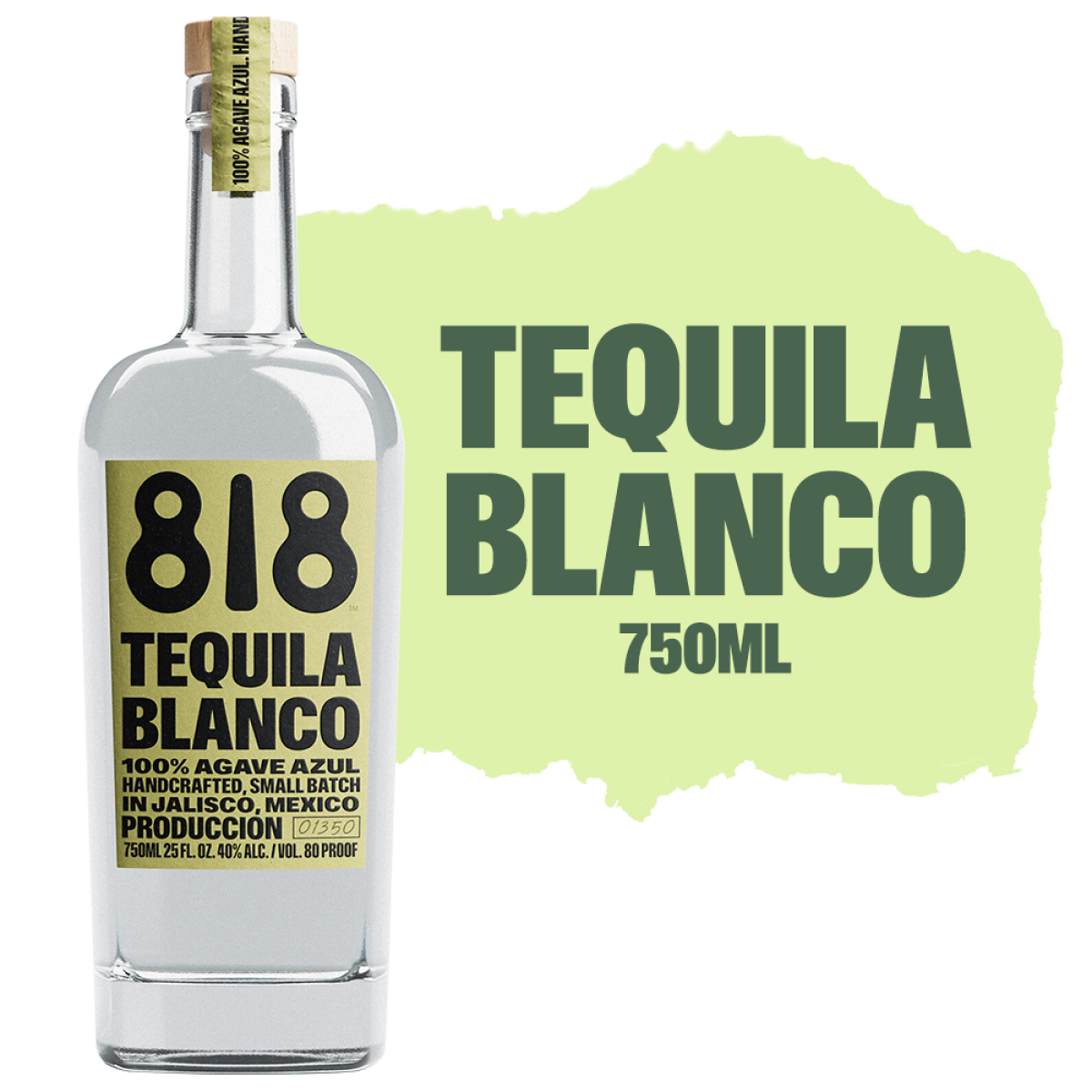 slide 1 of 9, 818 Blanco Tequila, 750 ml