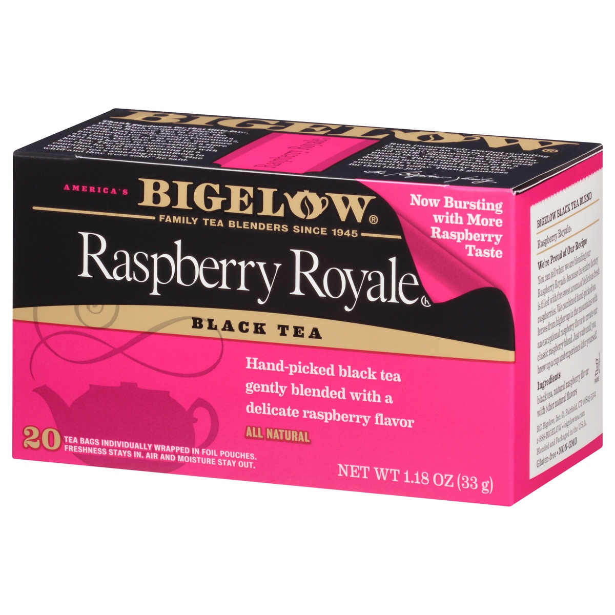 slide 3 of 9, Bigelow Tea Raspberry - 20 ct, 20 ct