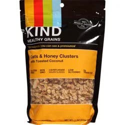 KIND Healthy Grains Clusters Granola Oats & Honey with Toasted Coconut - 11 Oz