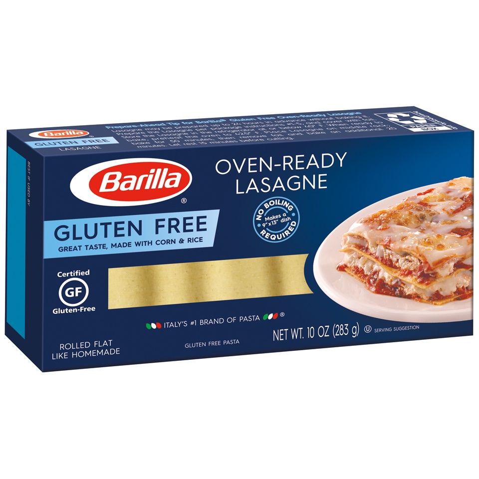 slide 3 of 7, Barilla Gluten Free Oven Ready Lasagna Noodles Pasta - 10oz, 