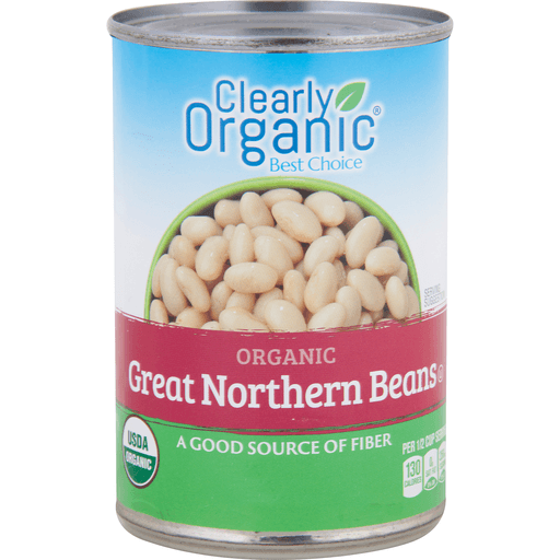 slide 1 of 1, Clearly Organic Great Northern Beans, 12 oz