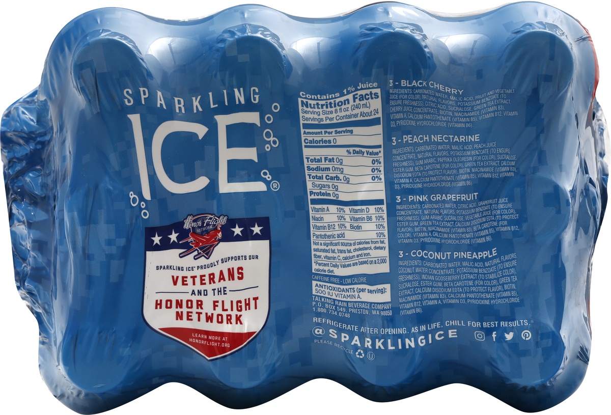 slide 6 of 10, Sparkling ICE Sparkling Water Variety Pack, 12 ct; 17 fl oz