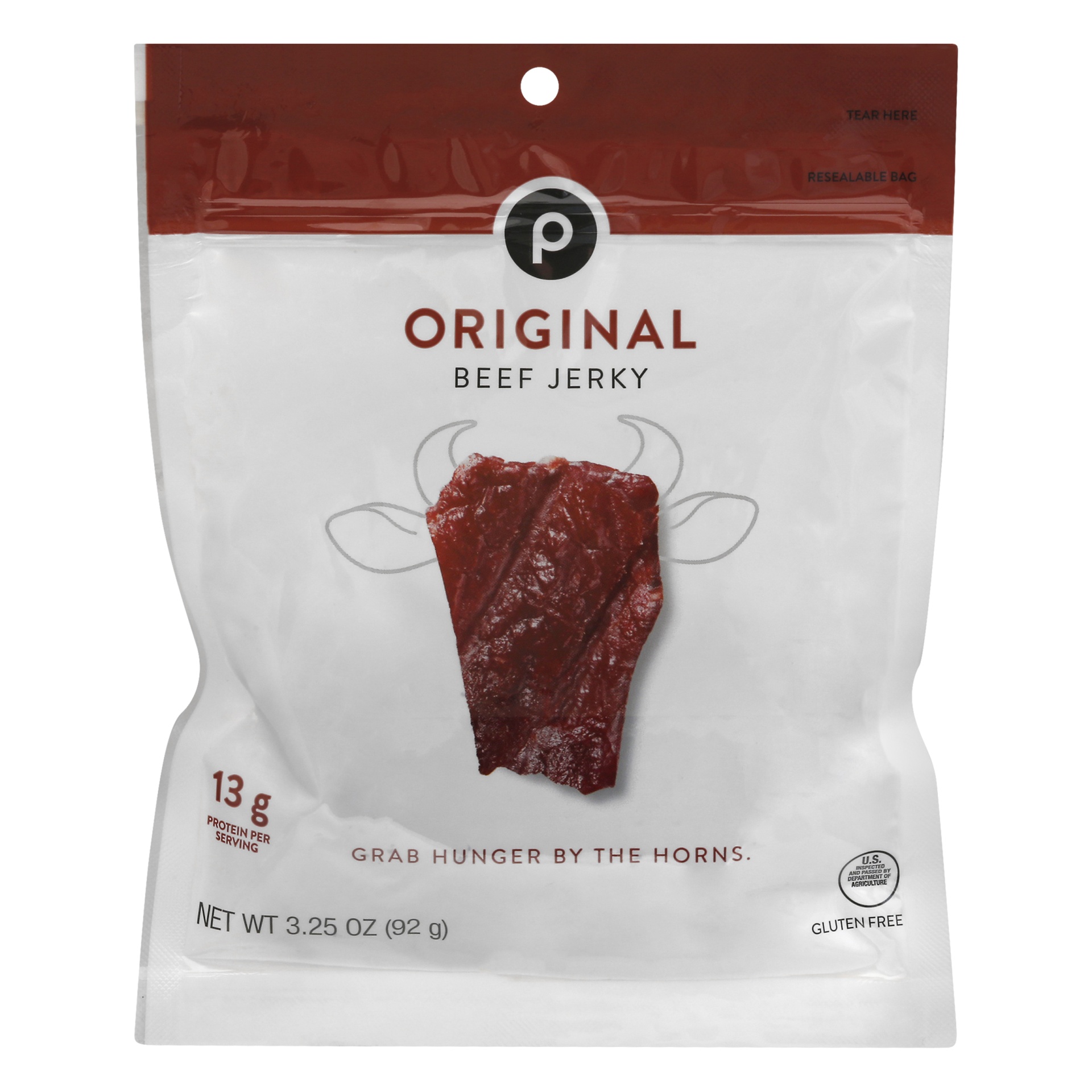 slide 1 of 1, Publix Original Beef Jerky, 3.25 oz