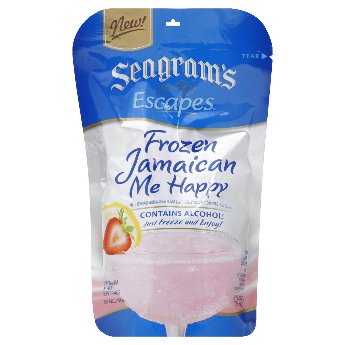 slide 3 of 3, Seagram's Frozen Jamaican Me Happy 10Oz Pouch, 10 oz