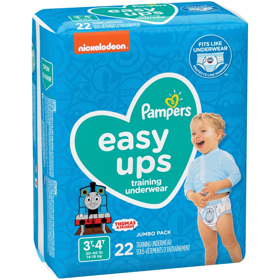 slide 2 of 3, Pampers Easy Ups Training Underwear For Boys, 22 ct