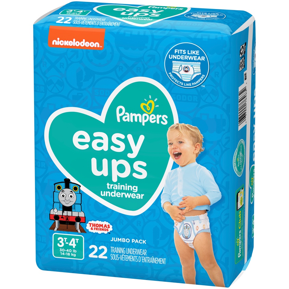 slide 3 of 3, Pampers Easy Ups Training Underwear For Boys, 22 ct