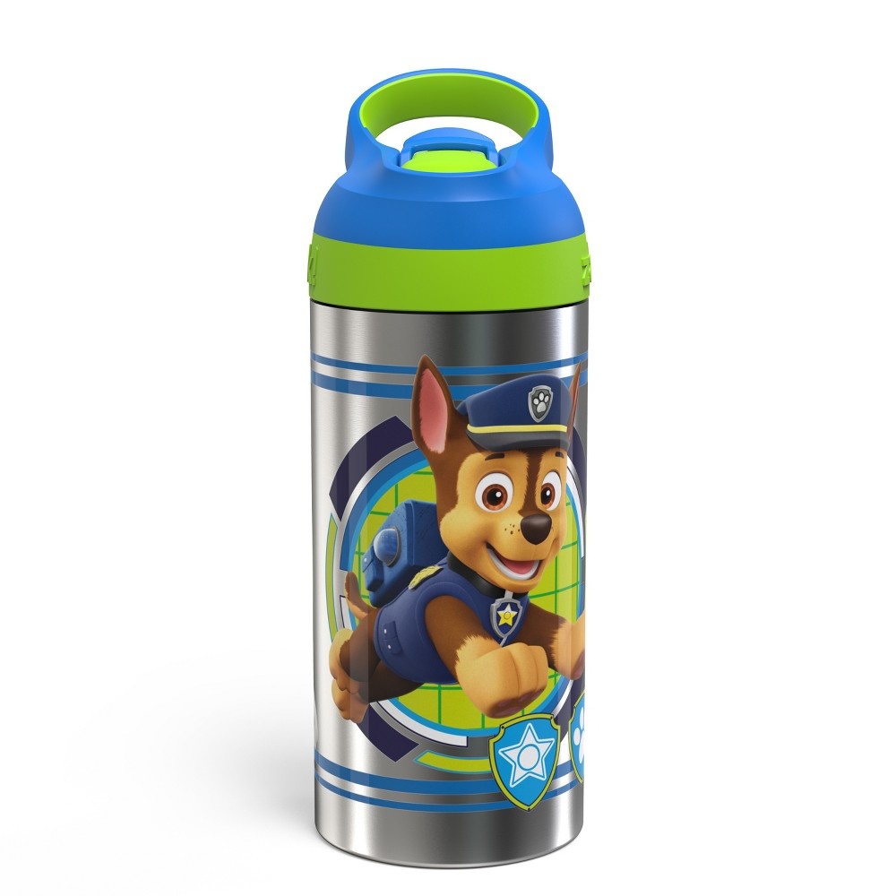 slide 2 of 3, PAW Patrol Stainless Steel Water Bottle Blue/Green - Zak Designs, 19.5 oz