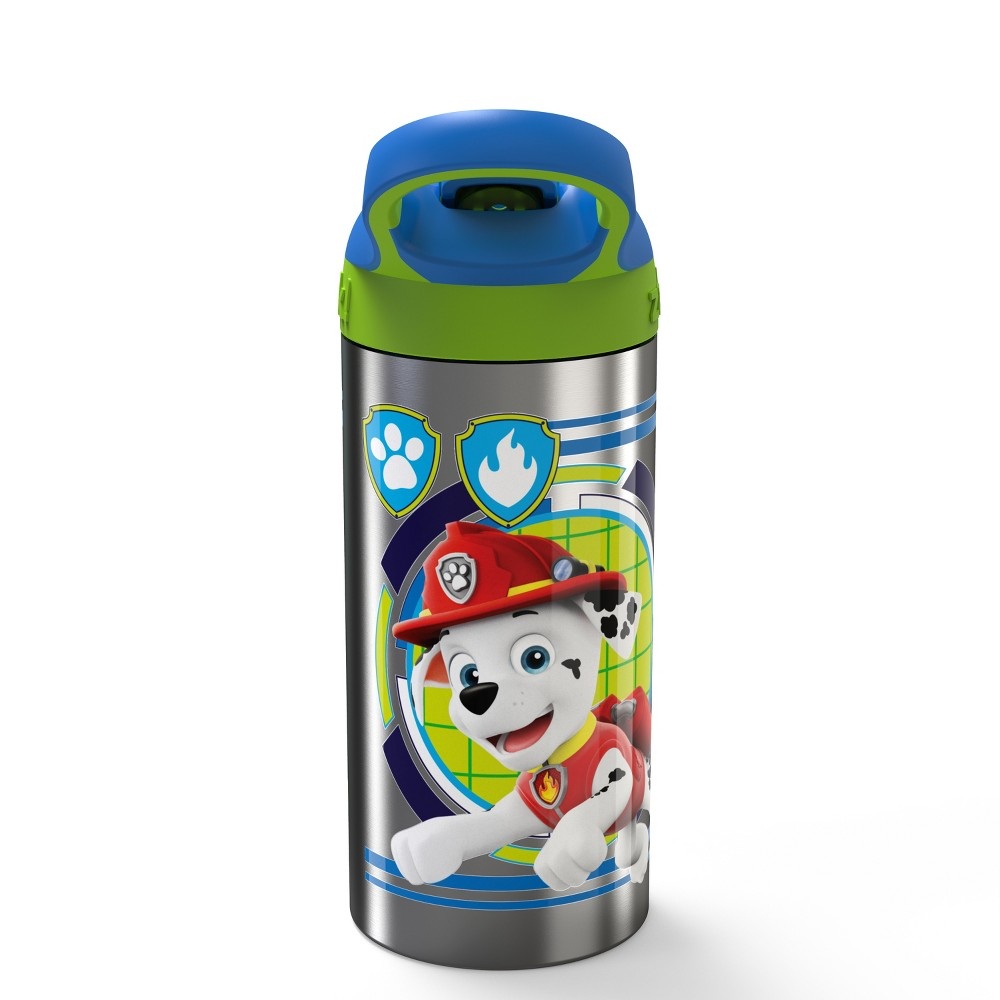 slide 3 of 3, PAW Patrol Stainless Steel Water Bottle Blue/Green - Zak Designs, 19.5 oz