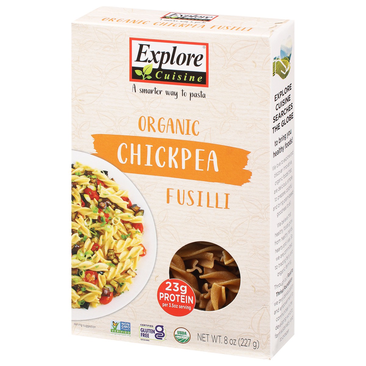 slide 3 of 9, Explore Cuisine Organic Chickpea Fusilli 8 oz, 1 ct