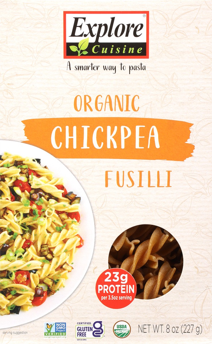 slide 5 of 9, Explore Cuisine Organic Chickpea Fusilli 8 oz, 1 ct