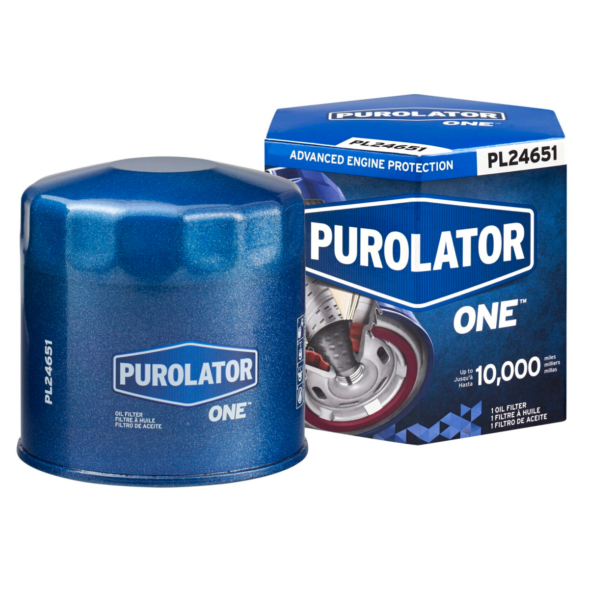 slide 1 of 9, Purolator PL24651 PurolatorONE Advanced Engine Protection Oil Filter, 1 ct
