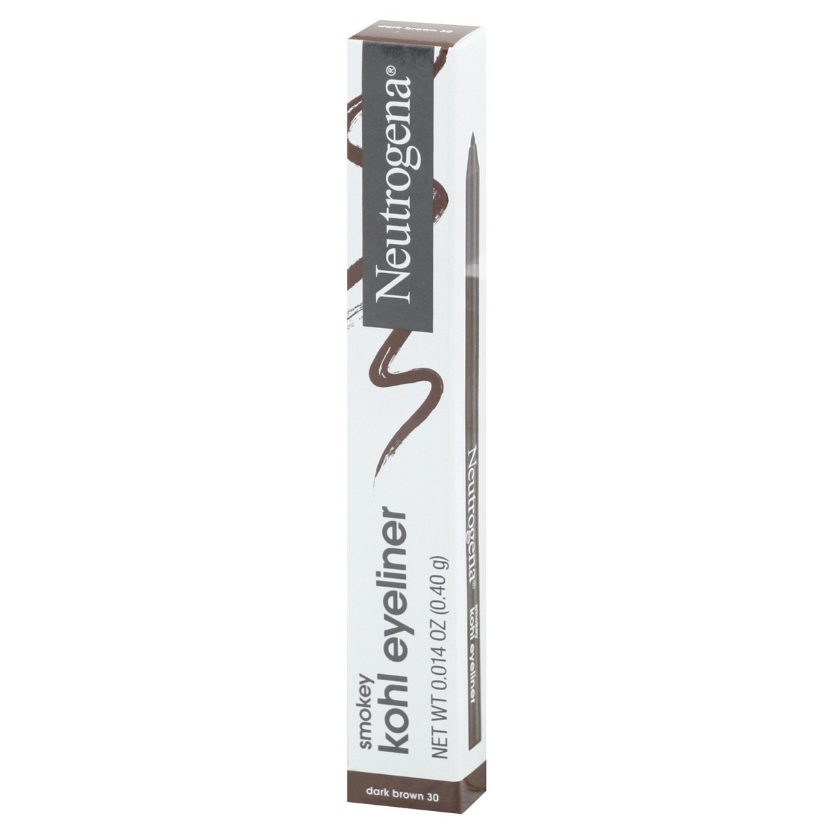 slide 8 of 9, Neutrogena Smokey Kohl Eyeliner with Antioxidant Vitamin E, Water- & Smudge-Resistant & Smooth-Gliding Eyeliner Makeup, Dark Brown, 0.014 oz, 0.01 oz