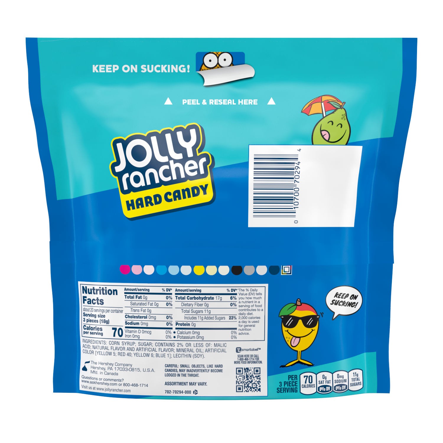 slide 7 of 9, Jolly Rancher Assorted Tropical Fruit Flavored Hard Candy Resealable Bag, 13 oz, 13 oz