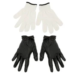 Mr. Bar-B-Q Nitrile Gloves and Reusable Glove Pair