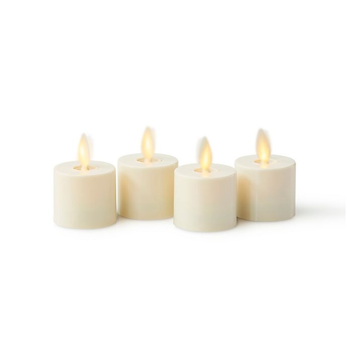 slide 1 of 1, Luminara Flameless Tealights, 4 ct