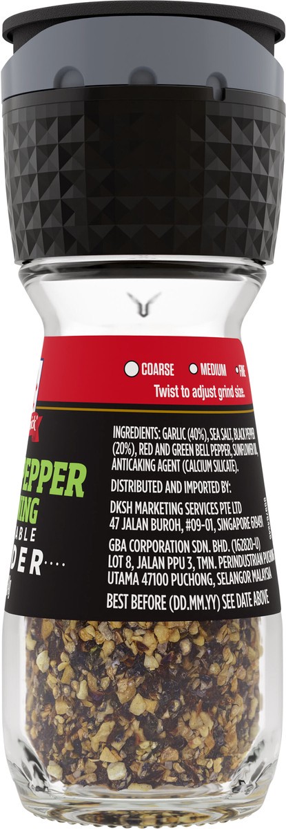 slide 6 of 9, McCormick Garlic Pepper Seasoning Grinder, 1.23 oz, 1.23 oz