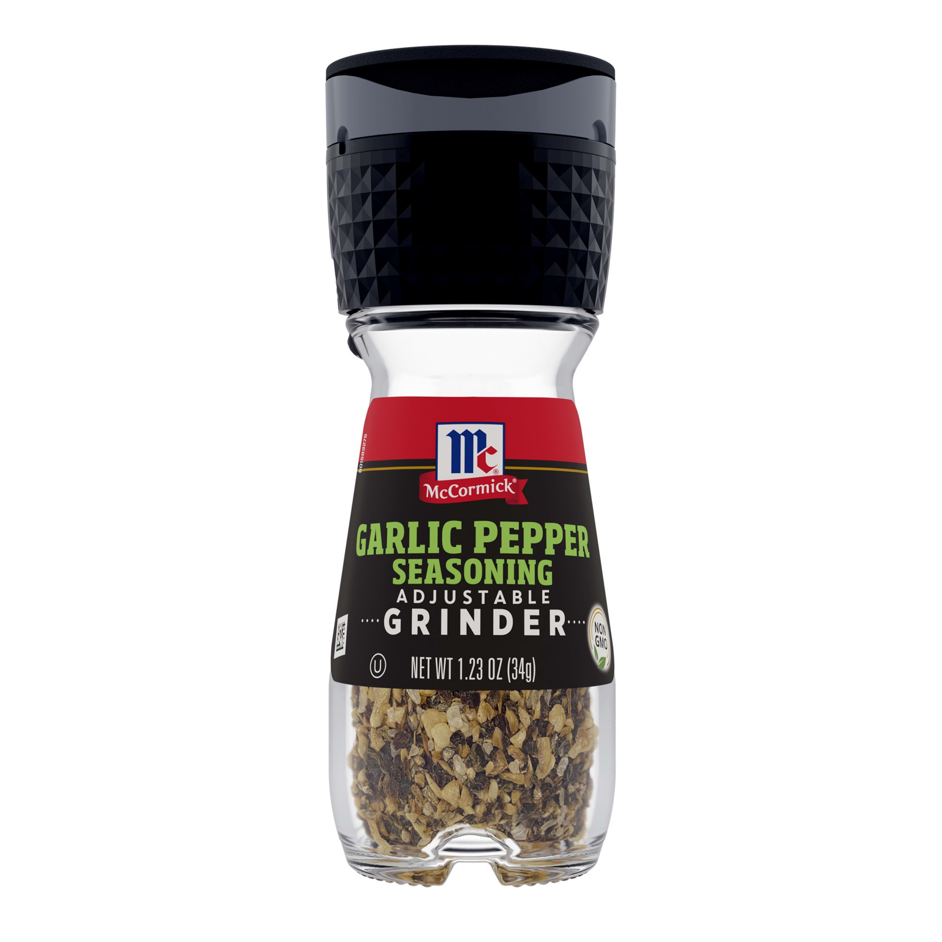 slide 1 of 9, McCormick Garlic Pepper Seasoning Grinder, 1.23 oz, 1.23 oz