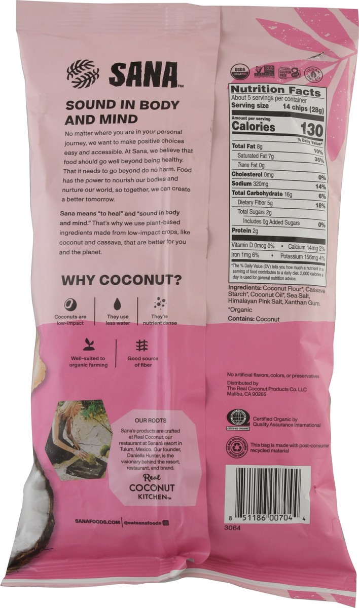 slide 3 of 11, Sana Himalayan Pink Salt Coconut Flour Tortilla Chips 5.5 oz Bag, 5.5 oz