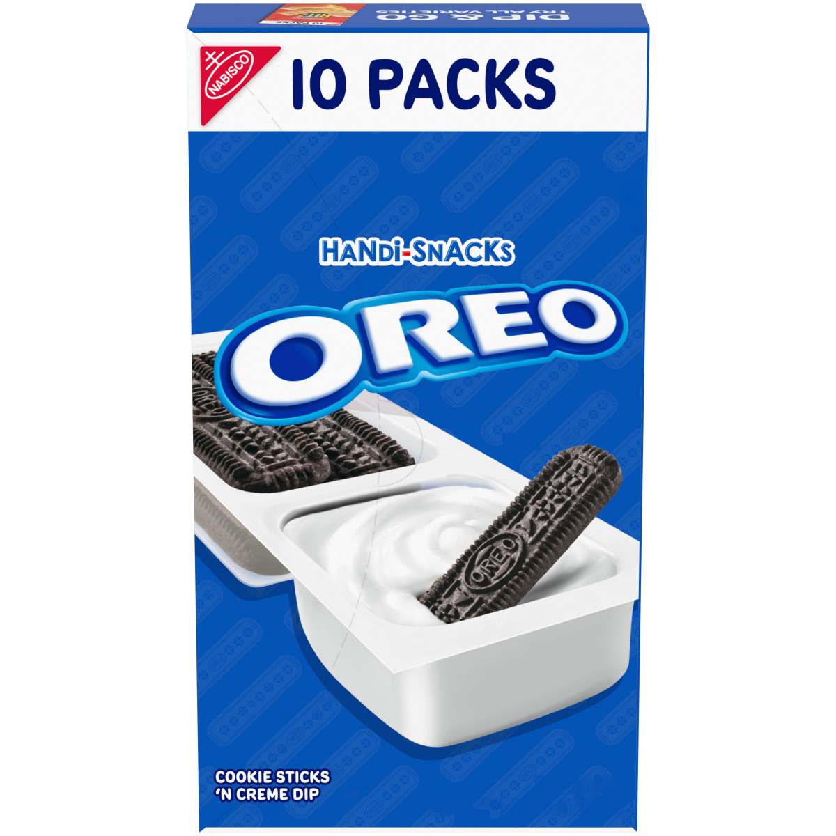 slide 1 of 29, Oreo Handi-Snacks OREO Cookie Sticks 'N Creme Dip Snack Packs, 10 Snack Packs, 10 oz
