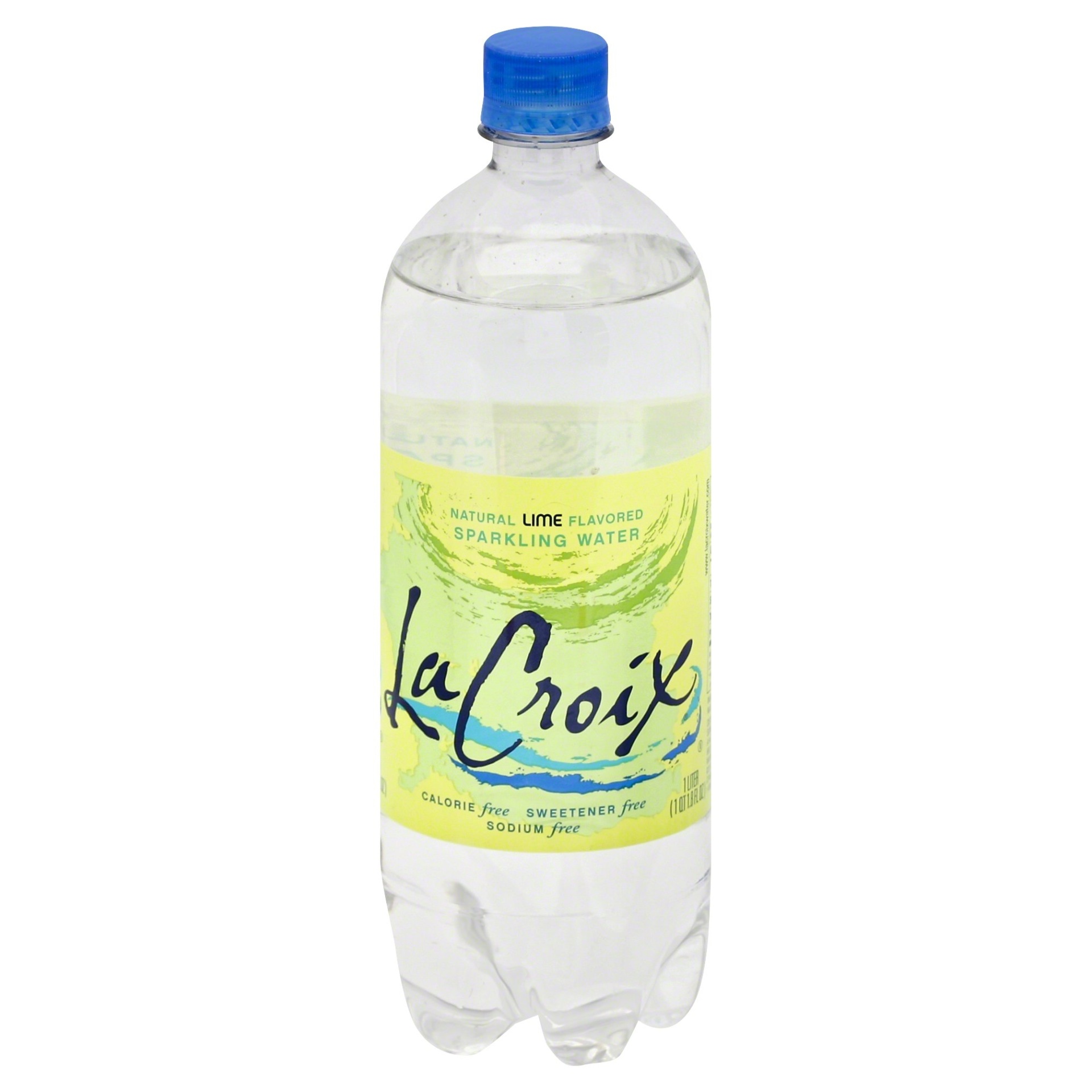 slide 1 of 1, La Croix Lime Sparkling Water Bottle, 33.8 fl oz