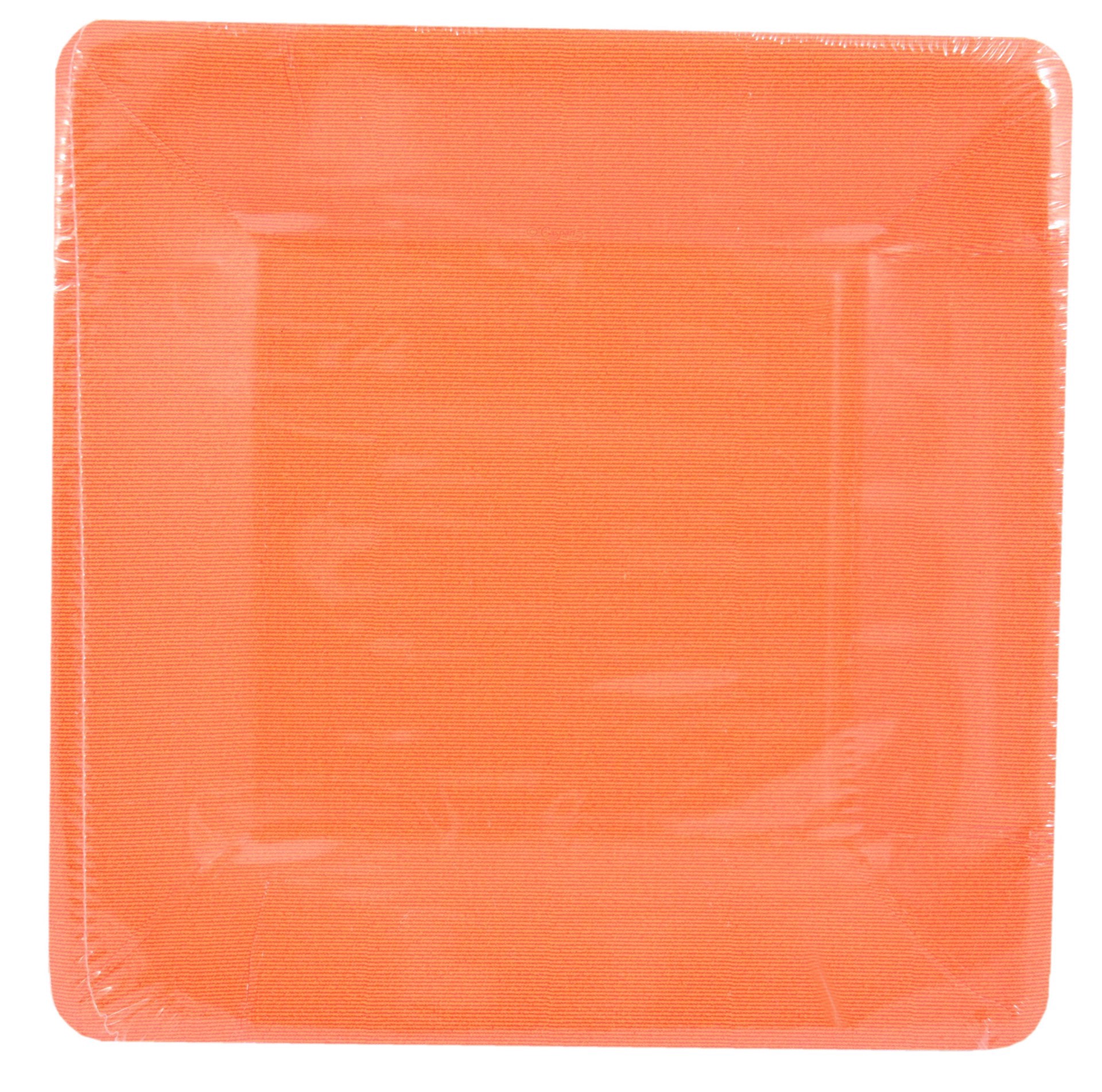 slide 1 of 1, Caspari Salad Plate Grosgrain Deep Orange, 8 ct