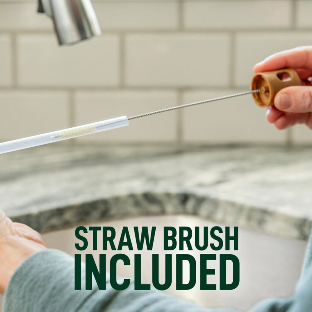 slide 5 of 6, Scotch-Brite Greener Clean Bottle & Straw Brush Set with Replaceable Brush Head 1 ea, 1 ct