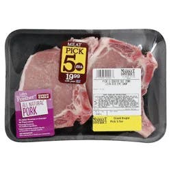 Giant Eagle Pork Loin Ribeye Chop, Center Cut, Bone In, Pick 5
