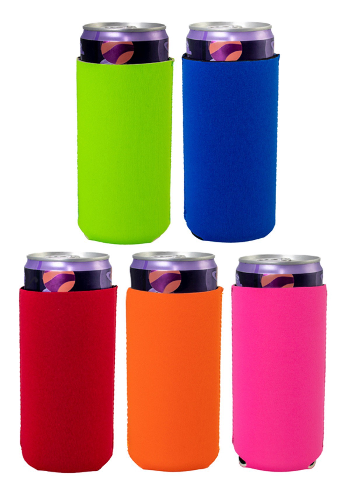 slide 1 of 1, Us Poly Can Sleeve - Slim Solid Colors Assortment, 1 ct