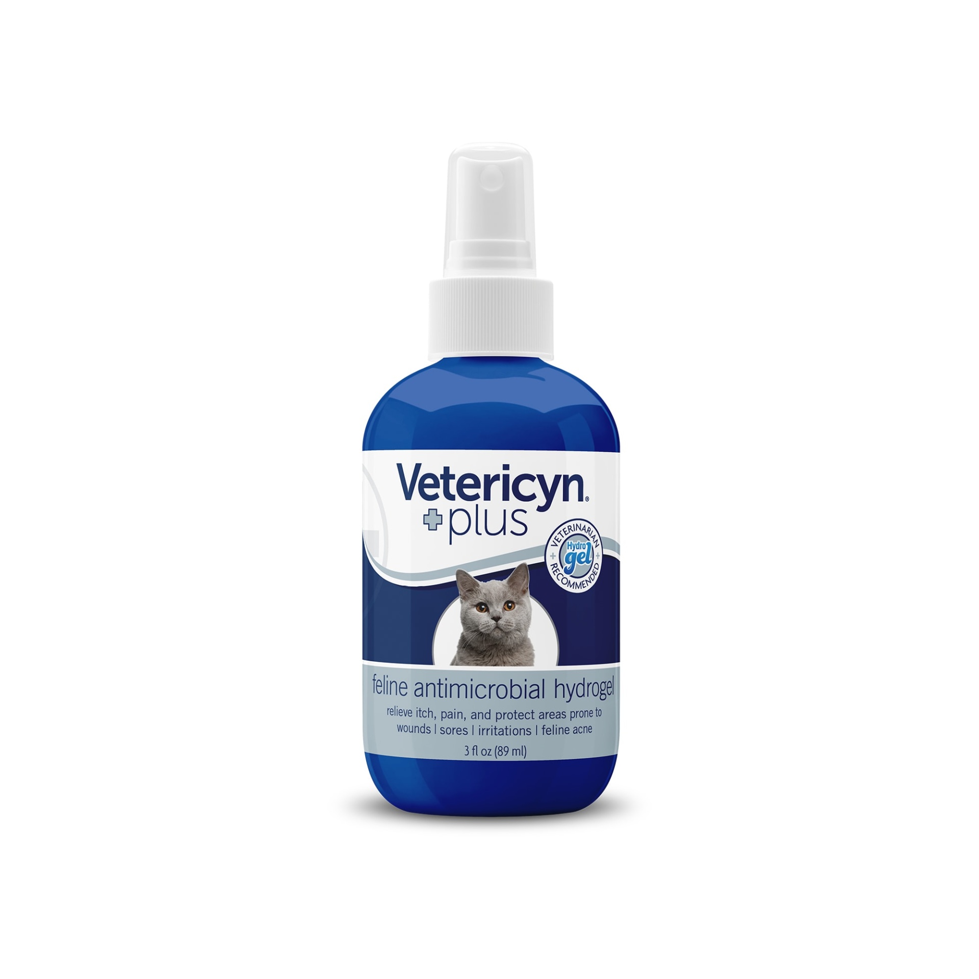 slide 1 of 1, Vetericyn Plus Cat Wound & Skin Hydrogel, 3 fl oz
