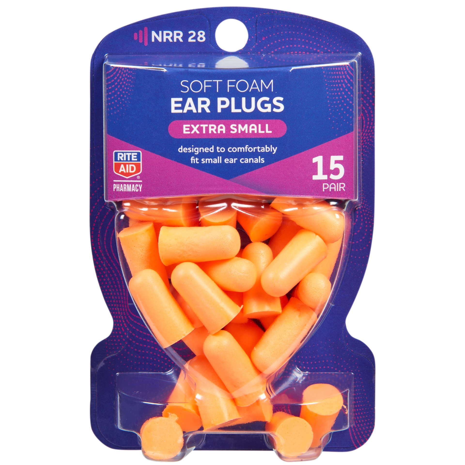 slide 1 of 1, Rite Aid Ra Ear Plugs Ex Small 15Pr, 1 ct